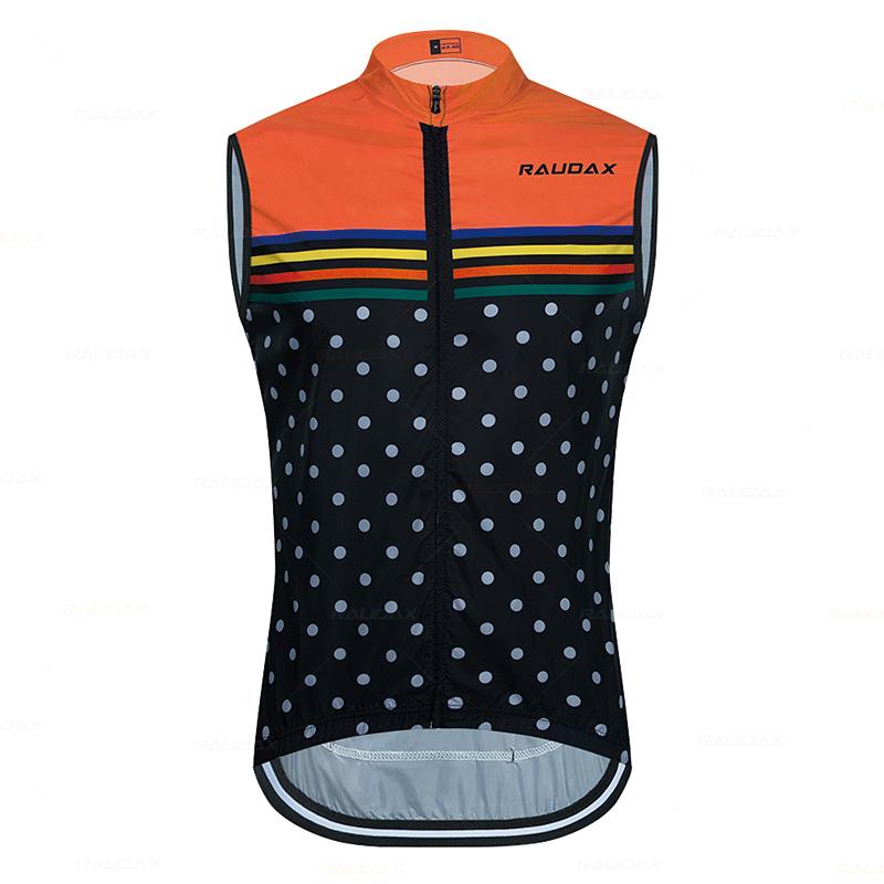 2026 Raudax Cycling Jackets Unisex Bicycle Windproof Cycling Clothing Bike Maillot Sports Sleeveless Vest Light Thin Cycling Jerseys XS