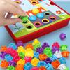 Cute Jigsaw Board Toy Cartoon Animal Color Matching Puzzles Montessori Sensory Toy  Children Gift