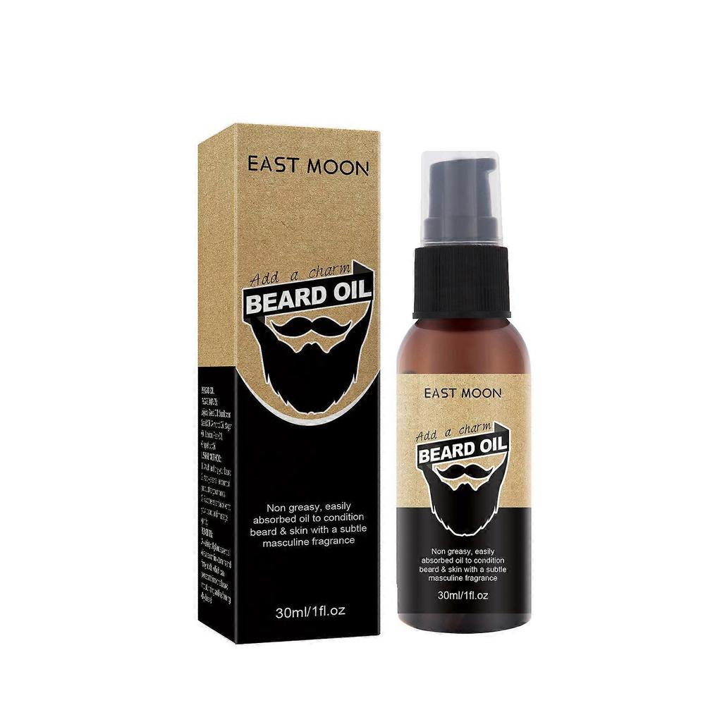 Beard Care Oil Men's Facial Sideburns Beard Shape Moisturizing Black Care Oil 30ML