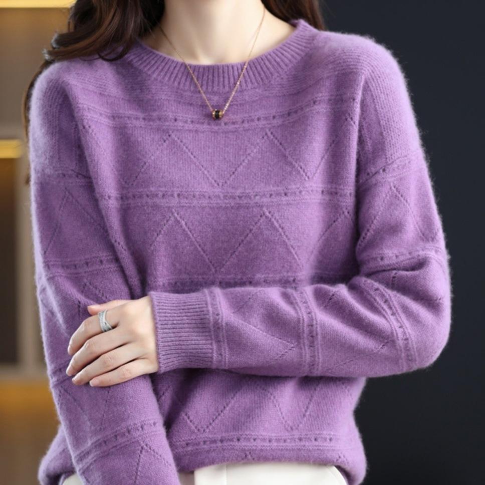 

Женский свитер, женский осенне-зимний корейский вариант, универсальный, модный, высококачественный, однотонный, свитер с длинными рукавами, трикотажный, базовый свитер XL