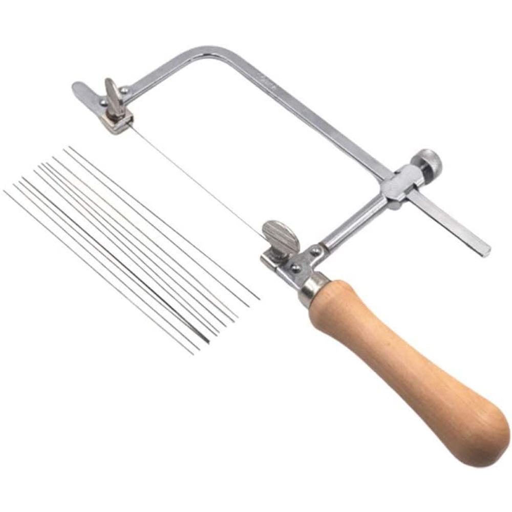 Adjustable Wooden Handle Scroll Saw for Jewelry and DIY Crafts