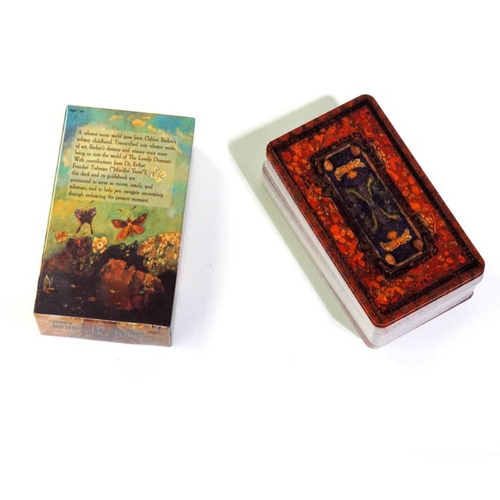 10,3*6cm Tarot Visătorul singuratic Al treilea (și Finală) Ediție limitată a unui pachet de tarot inspirat de opera artistului simbolist Odilon Redon.