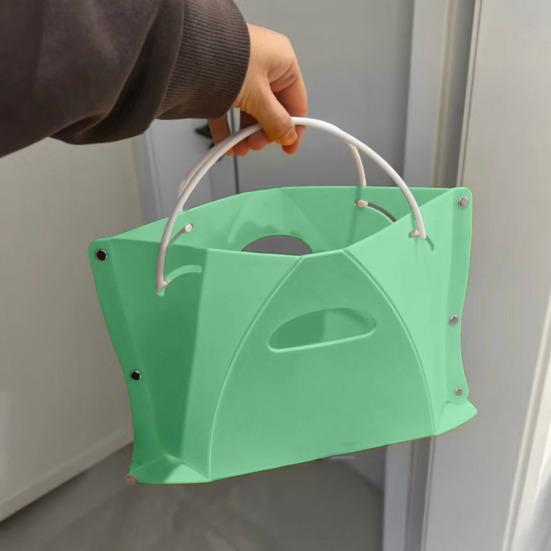 Folding Stool Ergonomic Design Portable Seat Travel Stool for Knee Relief Handle Holes Travel Camping Fishing