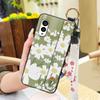 Wrist Strap Lanyard Phone Case For FCNT/Fujitsu Arrows N F-51C Silicone Fashion Design Anti-dust Durable Protective Ring