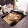 Man With Wet Hair Themed Anti-Slip Rugs - Polyester Home Decor, Suitable for Bedrooms, Living Rooms, Doorways, Studios, and Decorations