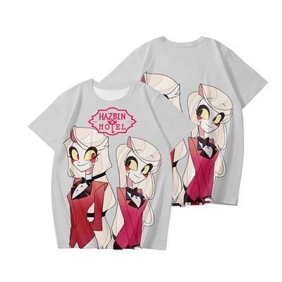10 Χρώματα Αστείο Καρτούν Hazbin Hotel T-Shirt Cool Ανδρικό T-shirt Λαιμόκοψη O Καθημερινό Unisex Streetwear Anime Μόδα Μπλουζάκι Camisetas Ρούχα Άνδρα