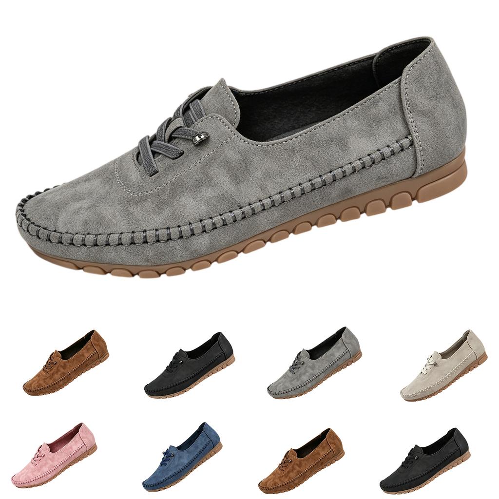 Women's Casual Soft Comfortable Slip-On Loafers Lightweight Flexible Sole Driving Shoes for Everyday Wear
