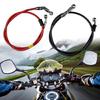 Motorcycle Braking System Steel Reinforced Brake Hose Flexible Rubber Cover High Pressure Resistance Easy Mount Design