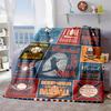 2026 New Arrivals Baseball-Themed Flannel Throw Blanket, Soft Comfortable All-Season Polyester Bedding, with Digital Print, for Couch, Sofa, Living Ro