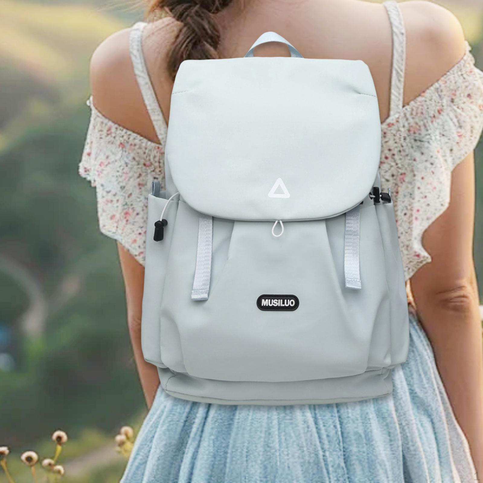 

Travel Backpack Casual Daypack Student Lightweight Laptop Bag Rucksack for Girls Boys Women светло-синий