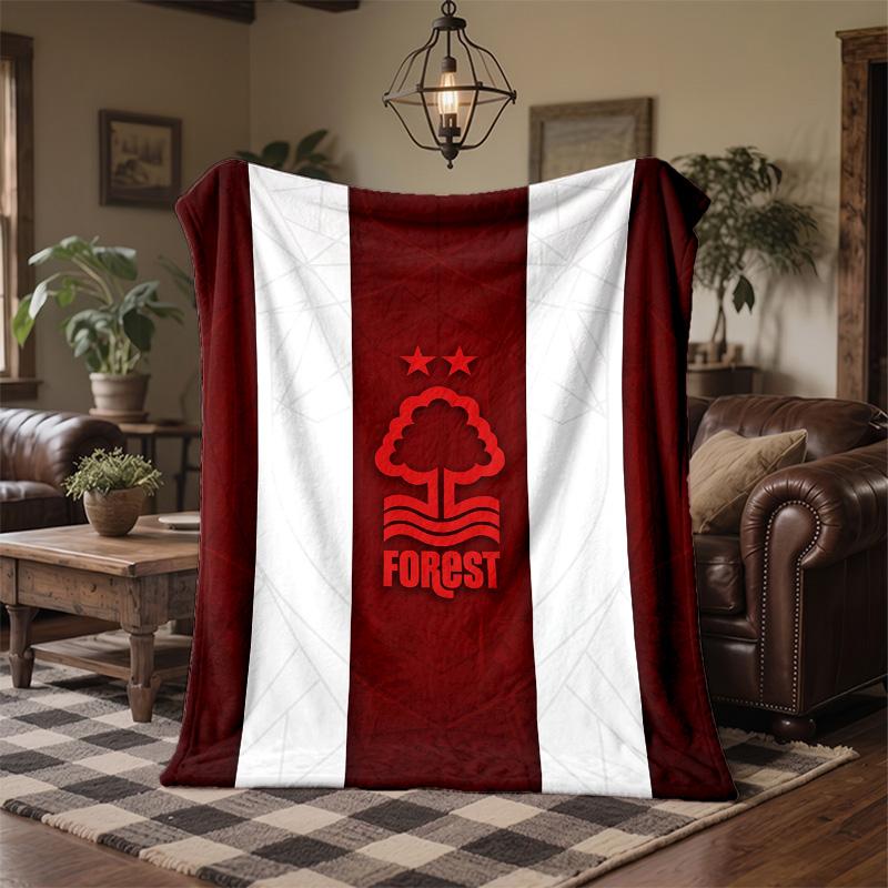 Nottingham Forest Theme Fleece Blanket Cozy Soft Plush Blanket For Bedroom Couch Travel