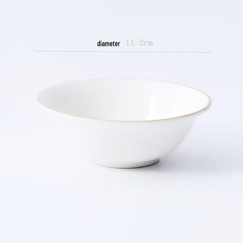 Luxury Gold-Rimmed Soup Spoon