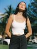 SURFEA Button Bra Top_White