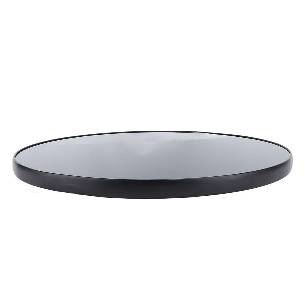 450mm Round Table Top Fade Proof Erosion Resistant Fast Installation Glossy Black Solid Wood Table Topwith Screws for