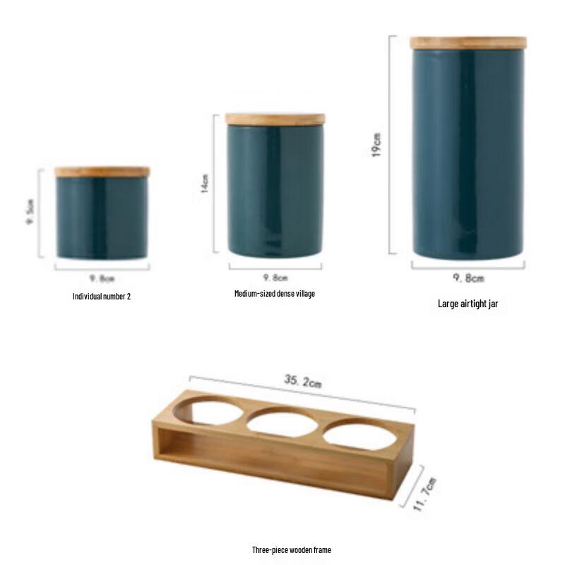 Qianxing Ceramic Food Storage Jar 6-Piece Set