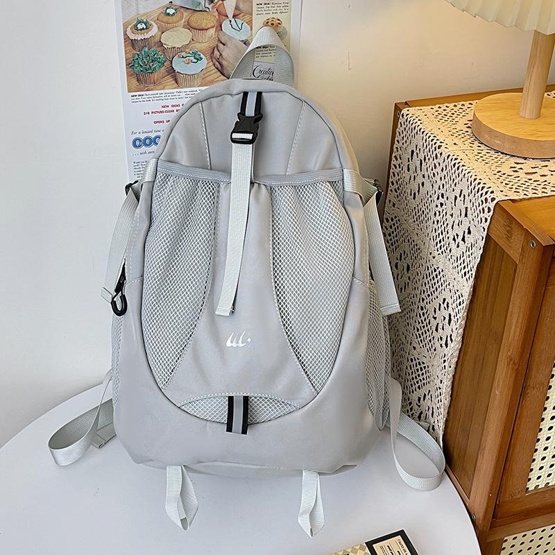 

2024 новый рюкзак повседневный универсальный рюкзак большой вместимости студенческий легкий школьный рюкзак компьютерная сумка дорожный рюкзак 29*20*41 серый