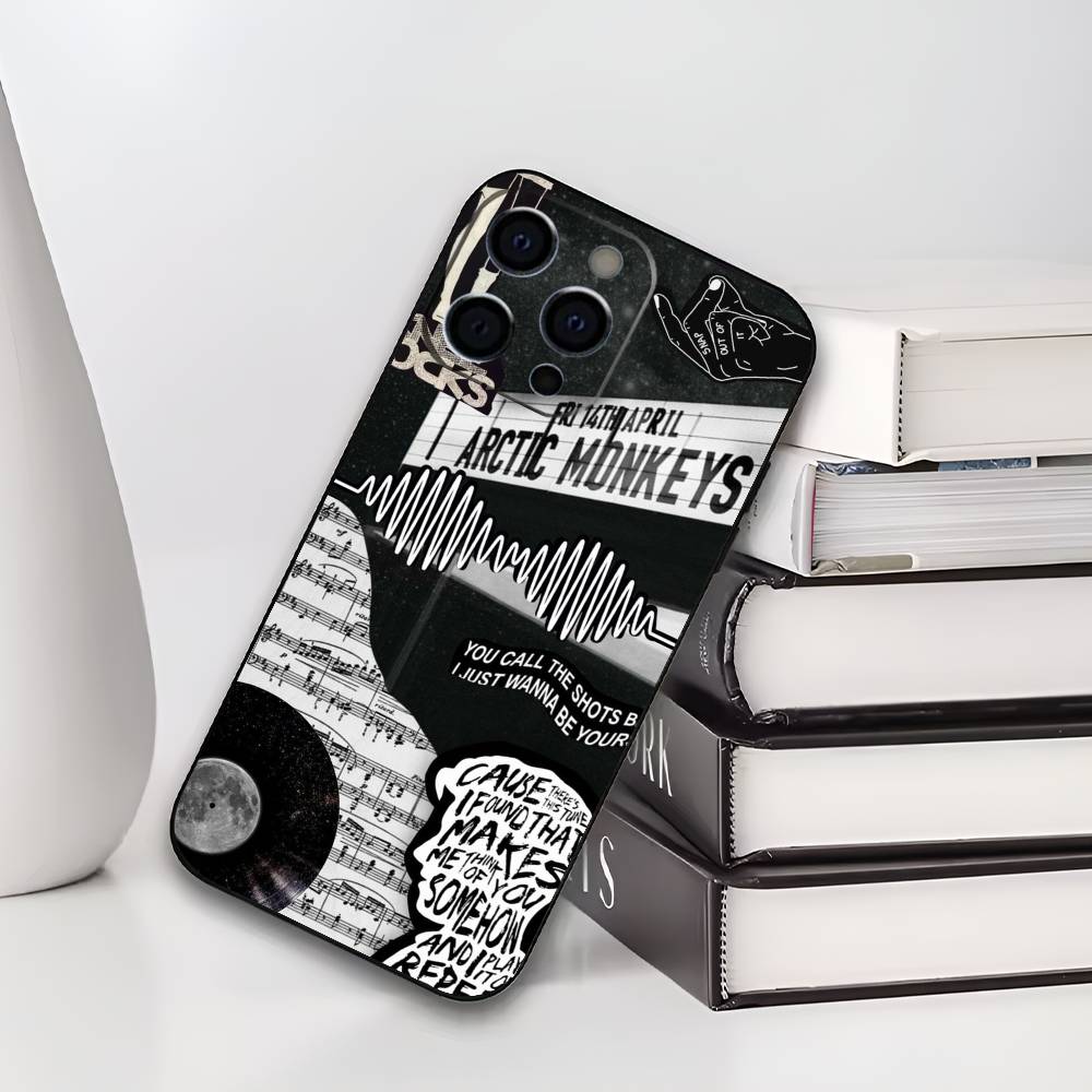 

A-Arctic M-Monkeys Band Phone Case For iPhone 17,16,15,14,13,12,11 Plus,Pro Max,XS,Soft Black Cover iPhone13PRO