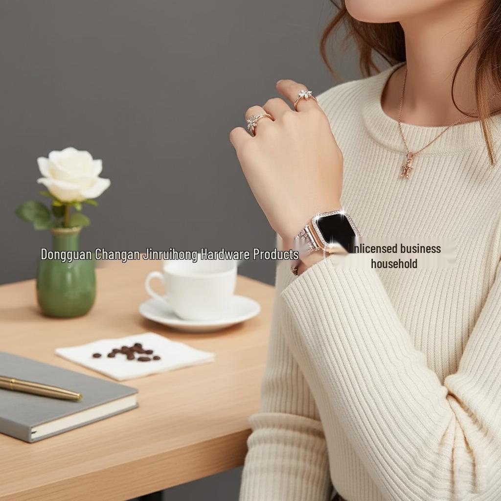 Apple Watch Band: Small Waist Five-Bead Starry Sky Design, Compatible with iWatch Series 1-9