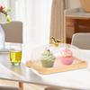 Wooden Cake Holder with Cover for Cheese And Butter Storage