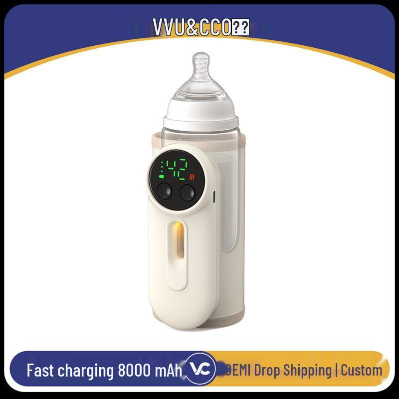 Rechargeable Wireless Baby Bottle Warmer with Universal Insulating Cover