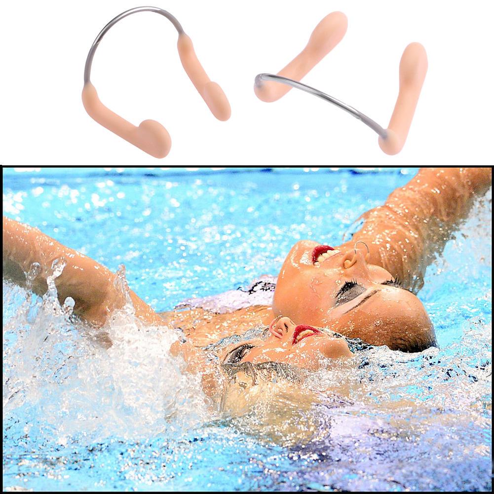 6-20PCS Swimming Nose Clip Anti-Choking Comfortable Waterproof and Non-slip Silicone Steel Wire Nose Clip for Swimming Diving