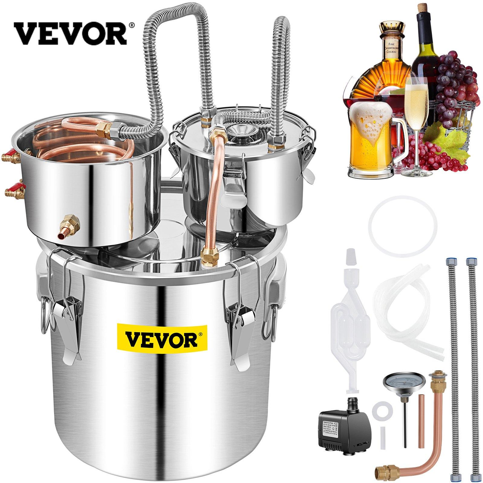 VEVOR Destilators, 50L SUS Ūdens un