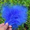 50Pcsdiy Color Feather Full Fleece Turkey Feather Clothing Antique Headdress Pet Toy Handicraft Decoration