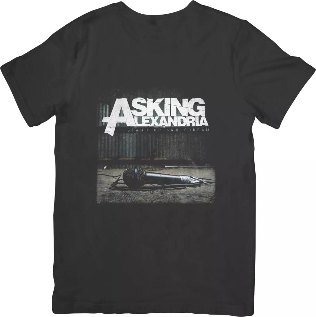 Asking Alexandria Music Unisex Fit for Men & Women Quality Cotton T-Shirt Black