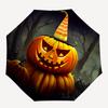 1PC Halloween Pumpkin Lantern Automatic Open/close, All-Season Portable Folding Umbrella for Women & Men yy250919171