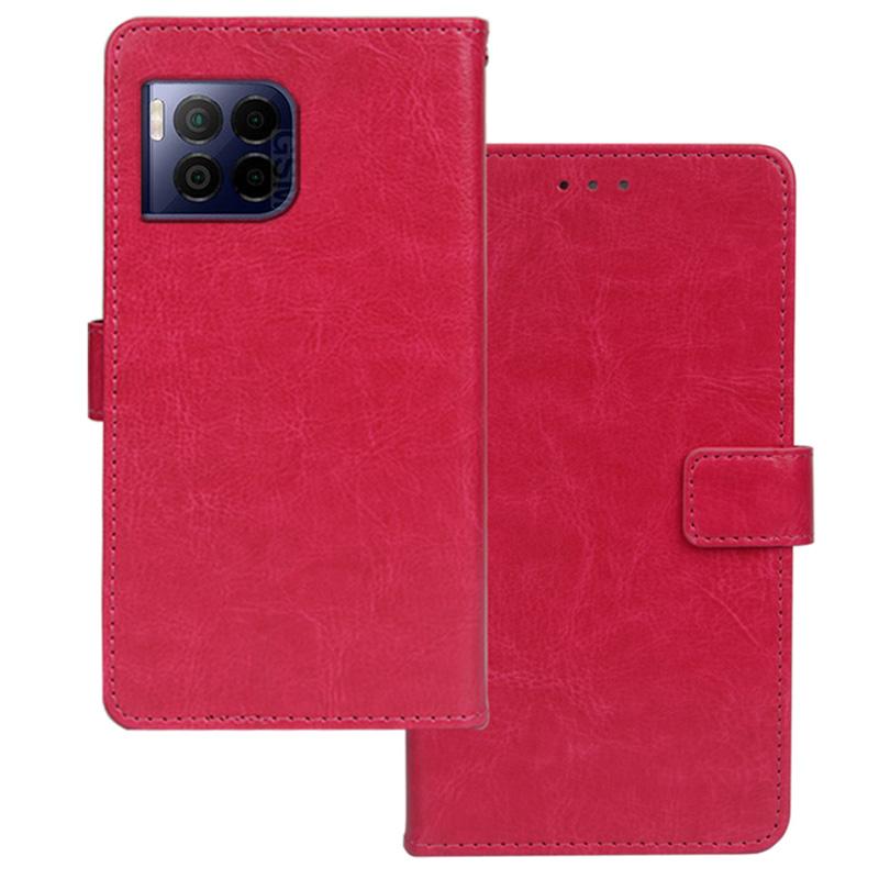 

For T-Mobile REVVL 7 Pro/T Phone 2 Pro 5G Case Flip Leather Phone Cover Crazy Horse Texture Rose