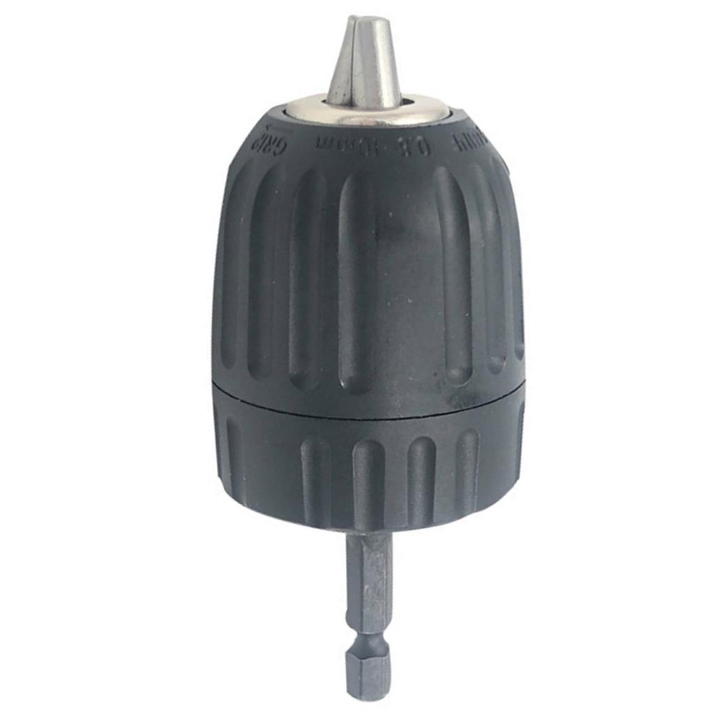 Heavy Duty Hexagonal Shank Drill Chucks Adapter Converter for Electric Tool No Wrenches Need ABS Materials Fast Release