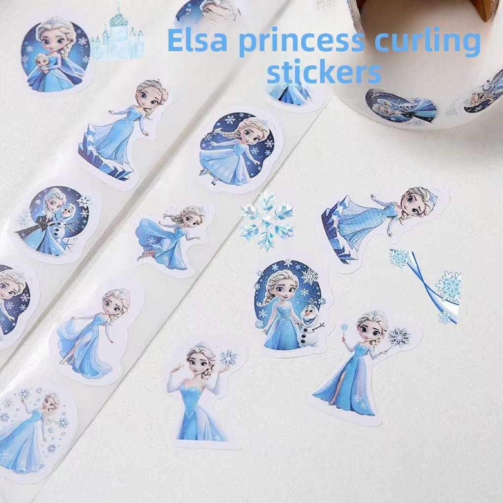 500pcs Elsa Princess Children's Princess Cartoon Encouragement Reward Stickers for Girls Frozen Decorative Stickers