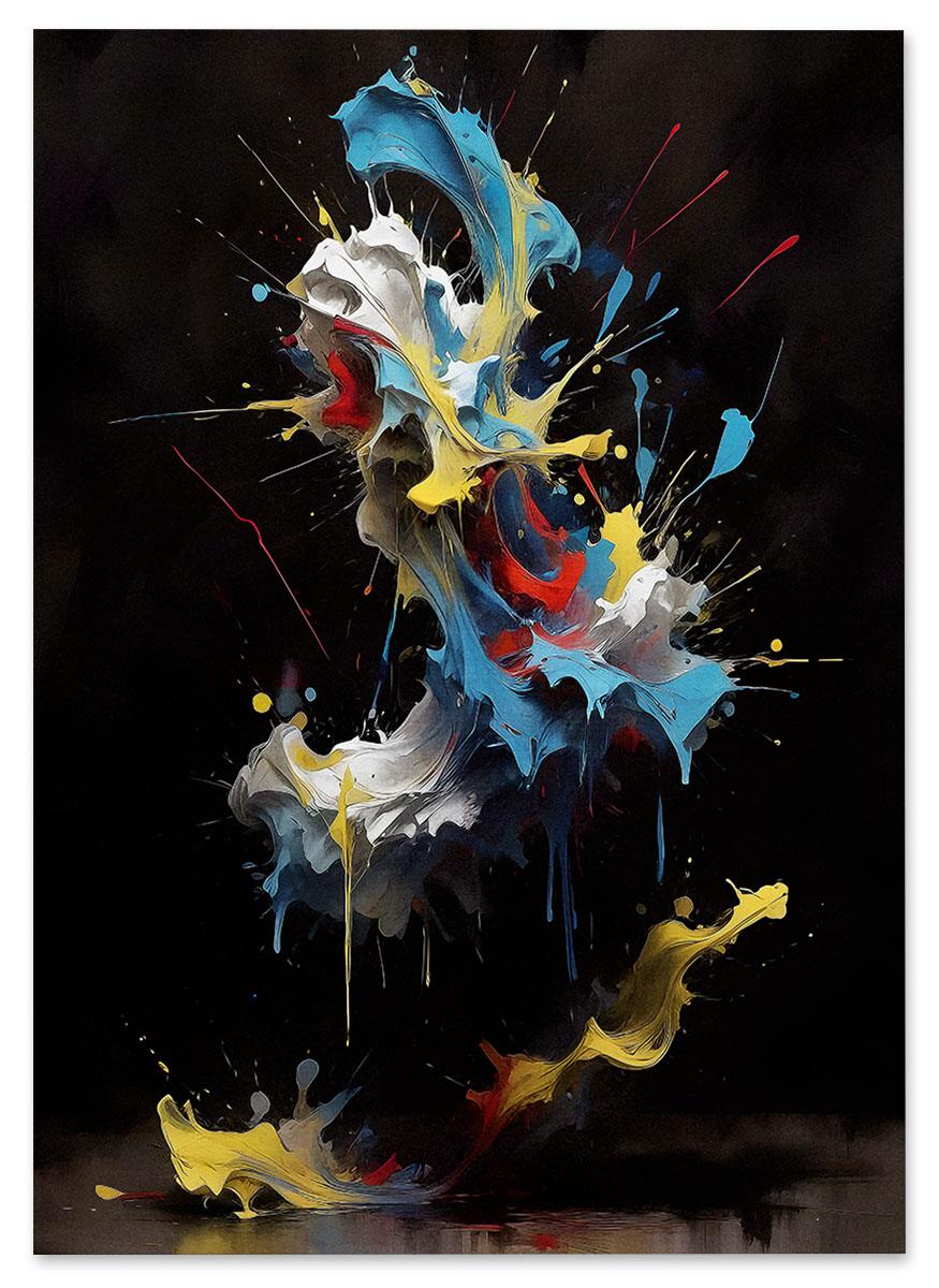 

Plakat kaczor abstrakcja 30x40 cm