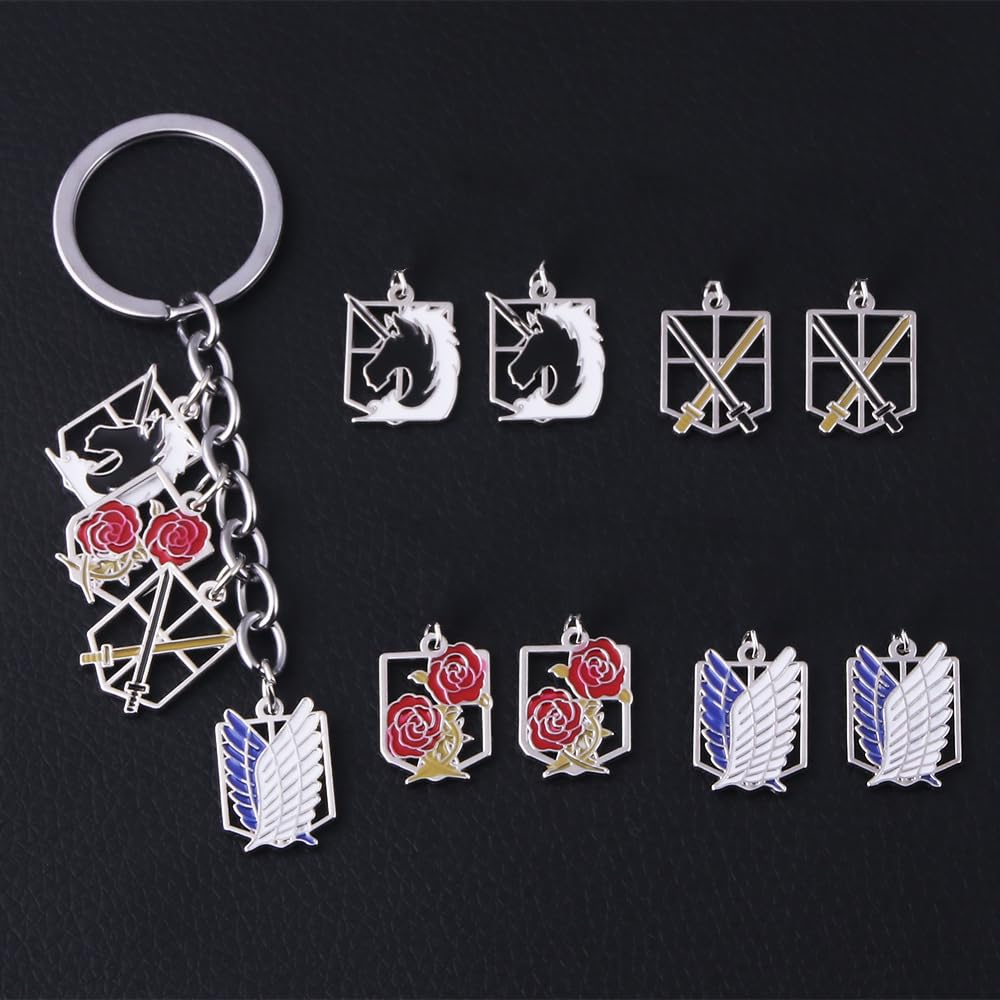Attack on Titan Four Great Corps Anime School Cultural Event Photo Gift [Sizuuenn] Keychain, Cosplay, Accessory, Goods, Festival, Festival, Festival,