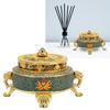 Trinket Incense   with Lid Handcraft Antique Polished Process for Decoration Meditation Room