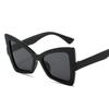 New Vintage Cat Eye Exaggerate Sunglasses Women Men Square Sun Glasses Big Eyewear  for Male Female Special Shaped