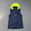 to Europe and America, Large Size Sports Running Softshell Vest for Women with Storage Hood, Windproof, Waterproof, Breathable, Spring Outdoor Vest