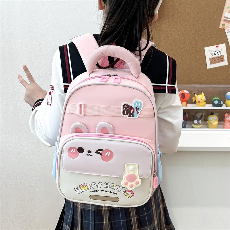 Kindergarten Backpack Lightweight And Spine-Protective For Children In Middle Senior First Grade And Elementary School Suitable For Boys And Girls