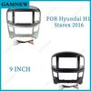 9 Inch Car DVD Frame Audio Dash Trim Kits Facia Panel Radio Player Screen 2 Din For HYUNDAI H1 Starex 2015-2018 Kit Frame