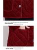 Stylish Loose Plus Size Fleece-Lined Corduroy Jacket for Middle-Aged and Elderly Women