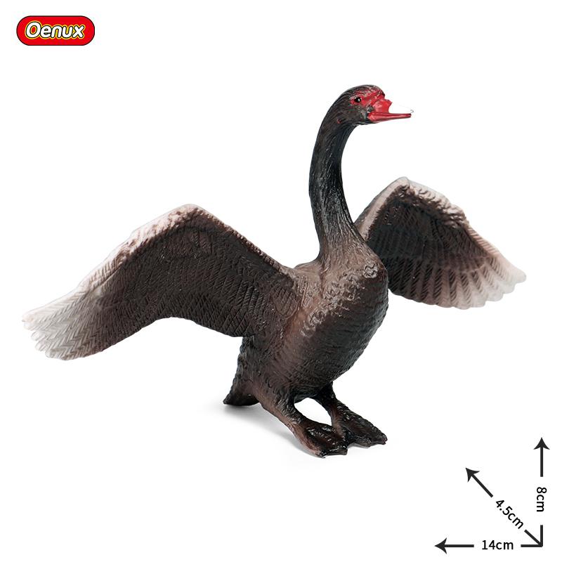 Oenux Poultry Model Simulation Goose Swan Gaggle Duck Flock Action Figures Farm Animals Figurine Miniature Education Kids Toy