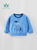 Autumn/Winter Shark Embroidery Boys' Long-Sleeve Sweatshirt
