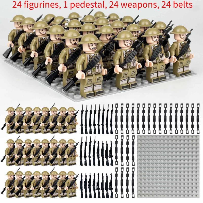 Building Army Square Block Toy Set Classic And Exquisite Particle Square Doll