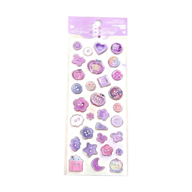 Geprägter Dekorativer Aufkleber Wasserfester Klebe-PVC-Aufkleber für Notizbuch, Tagebuch, Planer, Scrapbooking, Fotoalbum