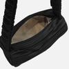 Blue Orb Roll Bag, Handbag, Mini Shoulder Tote Bag, Pleated Bag, Women's, Korean Fashion (Beyond Black)