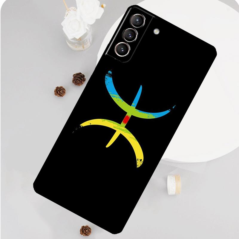 Amazigh Berber Flag Phone Case For Samsung Galaxy S24 S26 Ultra S20 S21 S22 S23 S25 Plus S10 S25 FE Funda Cover