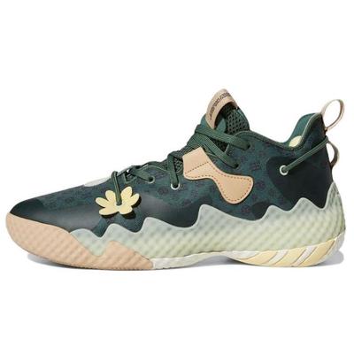 Harden Vol. 6 Grünoxid Monogramm Herren Sneaker Fast-Gelb Leinengrün GW9032