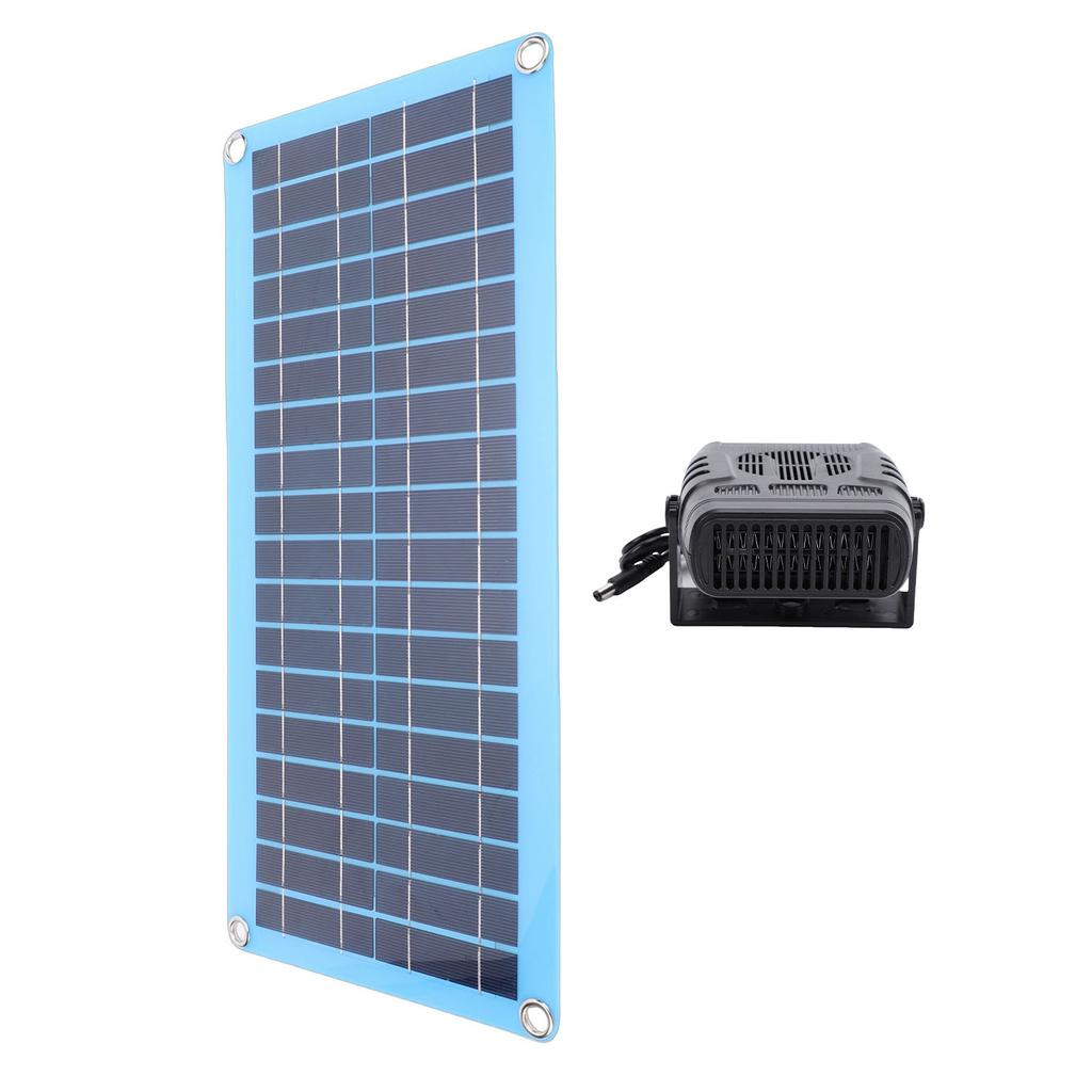 Solar Heater 30W Portable Car Solar Powered Heater with Overheat for Drying Heating Pet House Gear