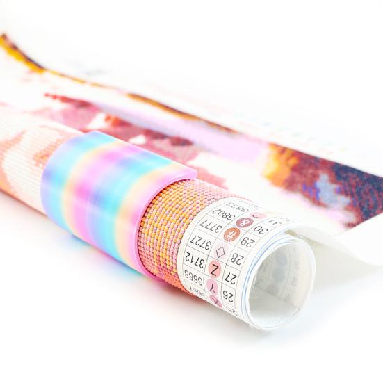 Yousheng 1 Set Diamond Art Canvas Holder 3D Printed Canvas Scroll Kit Adjustable Canvas Scroll Ring Roller for Paint by Number Craft Canvas