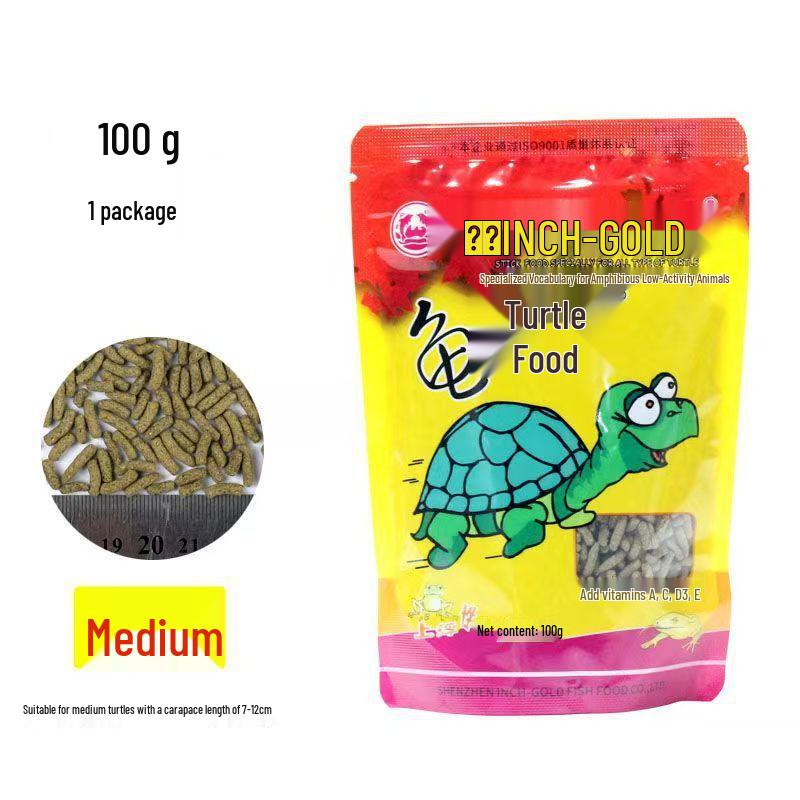 Cibo per Tartarughe d'Oro: Cibo Universale per Tartarughe con Calcio e Gamberetti Secchi per Tartarughe Erbivore e Brasiliane